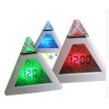 Triangle Alarm Clock, Color Change Mood Clock Pyramid Alarm Clock